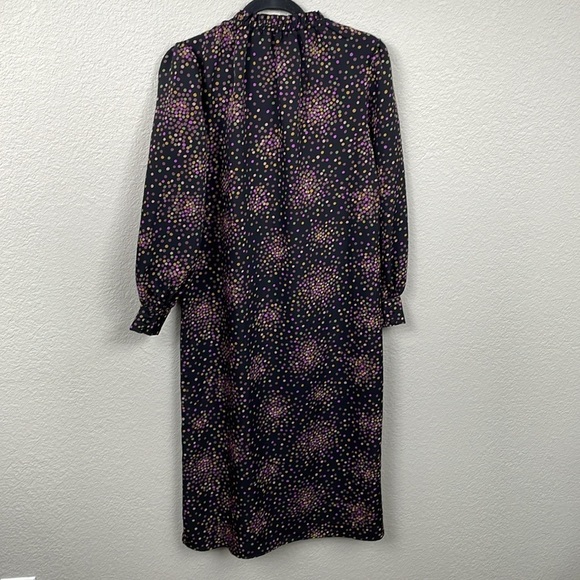 Kate Spade Disco Dots Ruffle Shirt Dress Button Front Confetti Long Sleeve Sz 6 - Picture 8 of 16